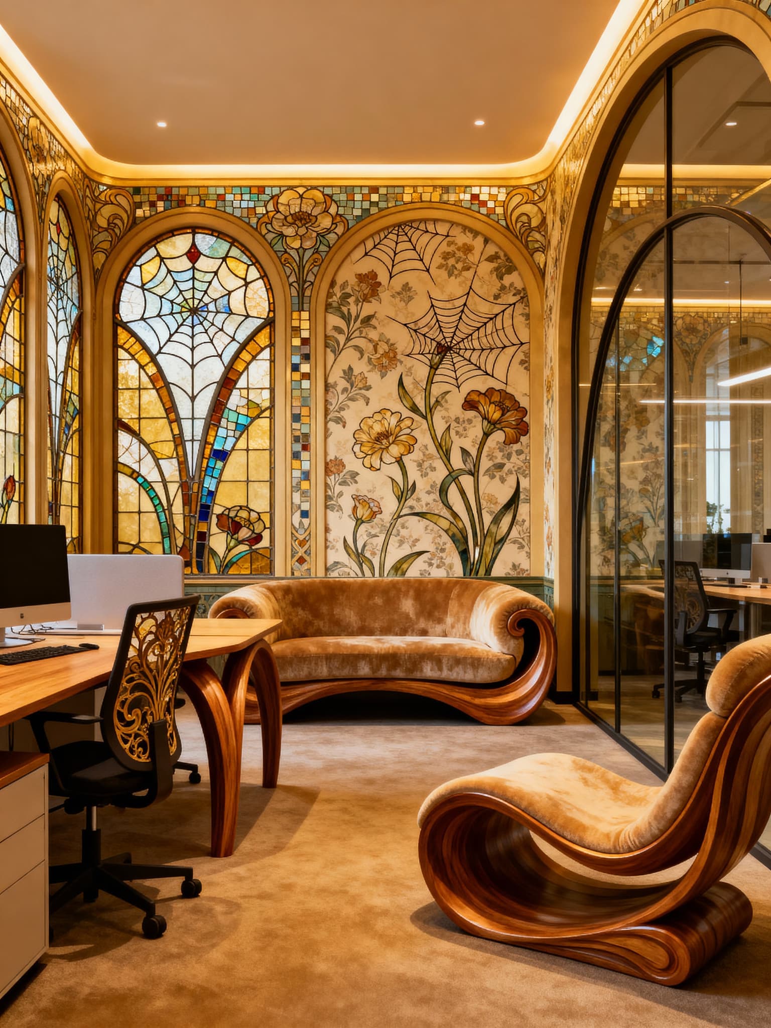 Art nouveau coworking space
